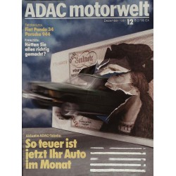 ADAC Motorwelt Heft.12 / Dezember 1981 - So teuer ist ihr Auto