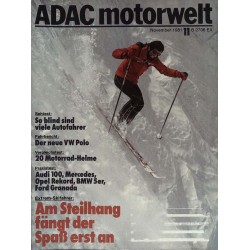 ADAC Motorwelt Heft.11 / November 1981 - Extrem-Skifahrer