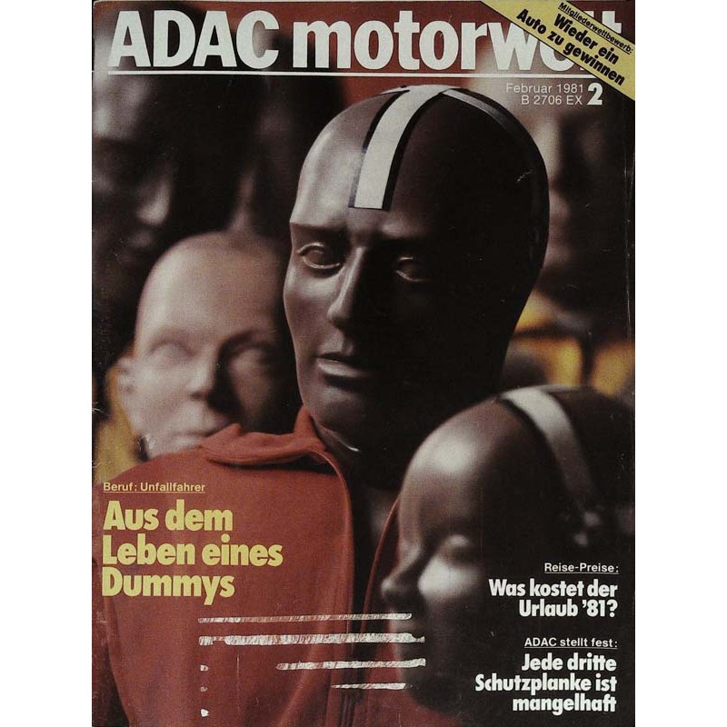 ADAC Motorwelt Heft.2 / Februar 1981 - Dummys