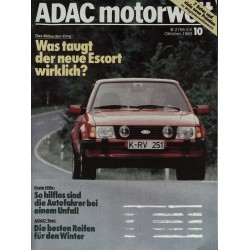 ADAC Motorwelt Heft.10 / Oktober 1980 - Ford Escort