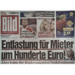 Bild Zeitung Samstag, 2 Mai 2026 - Entlastung für Mieter