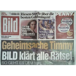 Bild Zeitung Montag, 4 Mai 2026 - Geheimsache Timmy