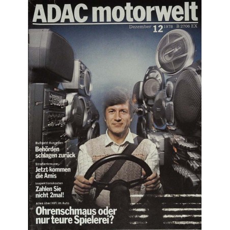 ADAC Motorwelt Heft.12 / Dezember 1978 - HiFi im Auto