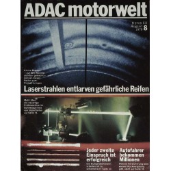 ADAC Motorwelt Heft.8 / August 1978 - Laserstrahlen entlarven