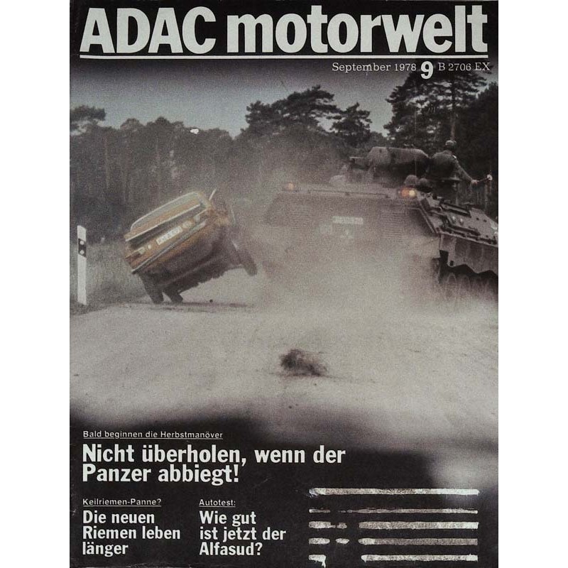 ADAC Motorwelt Heft.9 / September 1978 - Nicht überholen!