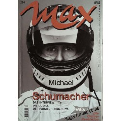 Max Magazin Nr.3 / März 1996 - Michael Schumacher