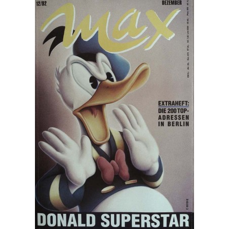 Max Magazin Nr.12 / Dezember 1992 - Donald Superstar
