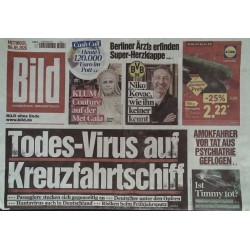 Bild Zeitung Mittwoch, 6 Mai 2026 - Todes-Virus Kreuzfahrtschiff