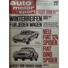 auto motor & sport Heft 22 / 29 Oktober 1966 - Neu FIAT Spider