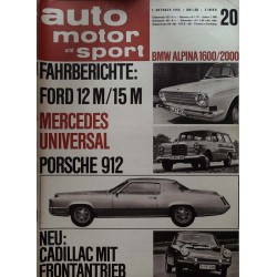 auto motor & sport Heft 20 / 1 Oktober 1966 - Mercedes Universal