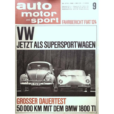 auto motor & sport Heft 9 / 30 April 1966 - VW Supersportwagen