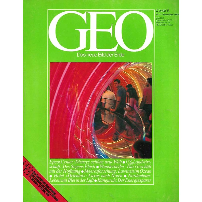 Geo Nr. 11 / November 1982 - Epcot Center
