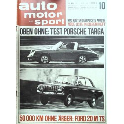 auto motor & sport Heft 10 / 13 Mai 1967 - Test Porsche Targa