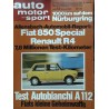 auto motor & sport Heft 13 / 20 Juni 1970 - Autobianchi A112