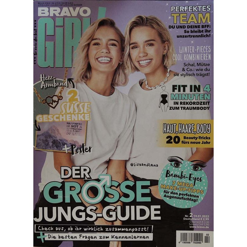 Bravo Girl Nr.2 / 19.1.2022 - Der große Jungs-Guide