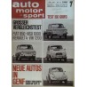 auto motor & sport Heft 7 / 1 April 1967 - Neue Autos in Genf