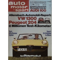 auto motor & sport Heft 14 / 4 Juli 1970 - Alfa Romeo Spider