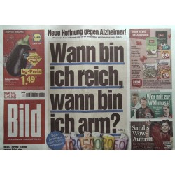 Bild Zeitung Dienstag, 12 Mai 2026 - Wann reich & arm?