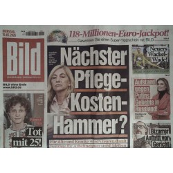 Bild Zeitung Dienstag, 19 Mai 2026 - Pflege-Kosten-Hammer?