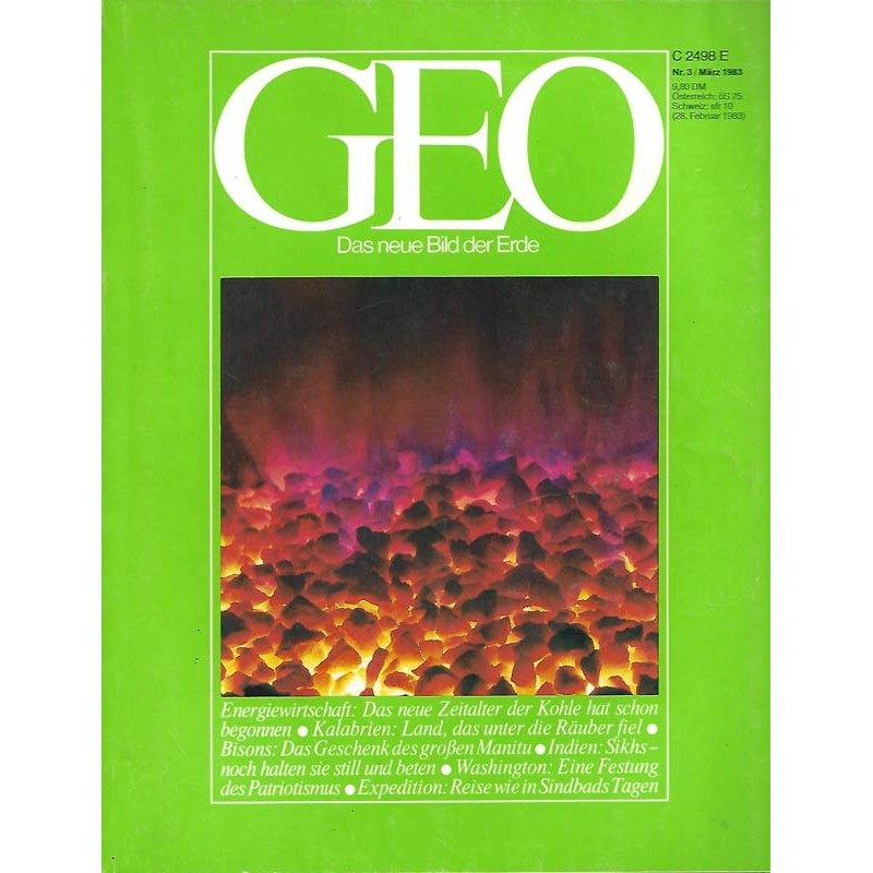 Geo Nr. 3 / März 1983 - Energiewirtschaft