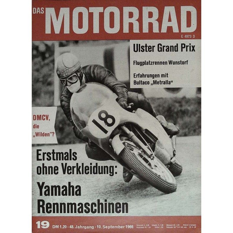 Das Motorrad Nr.19 / 10 September 1966 - Ulster Grand Prix