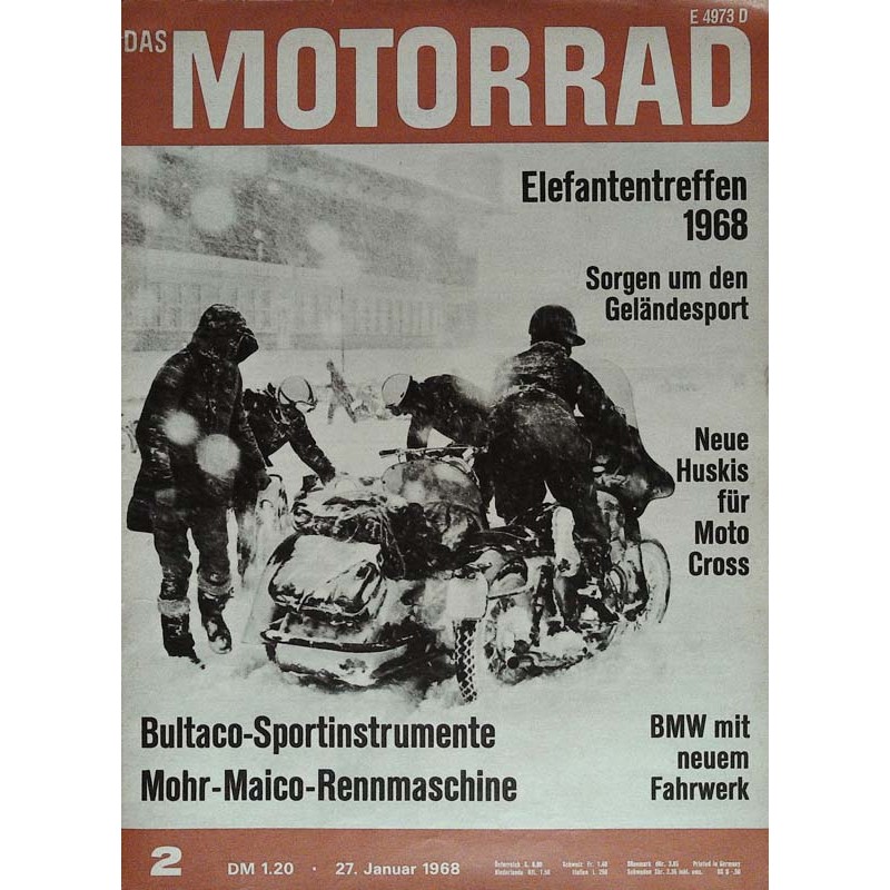 Das Motorrad Nr.2 / 27 Januar 1968 - Elefantentreffen