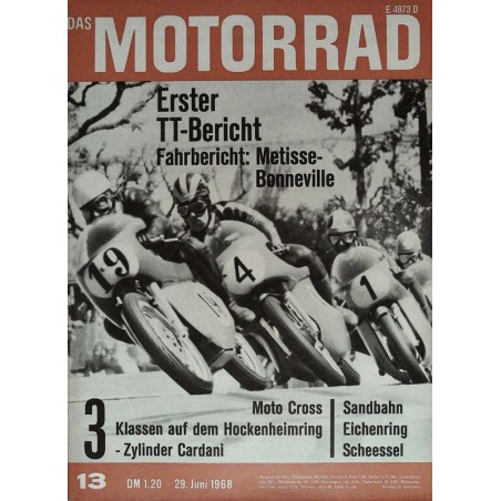 Das Motorrad Nr.13 / 29 Juni 1968 - Spanien Spaggiari