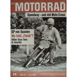 Das Motorrad Nr.11 / 1 Juni 1968 - Speedway Moto Cross