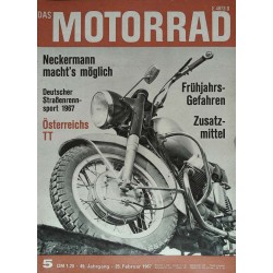 Das Motorrad Nr.5 / 25 Februar 1967 - Guzzi V7, 700 ccm