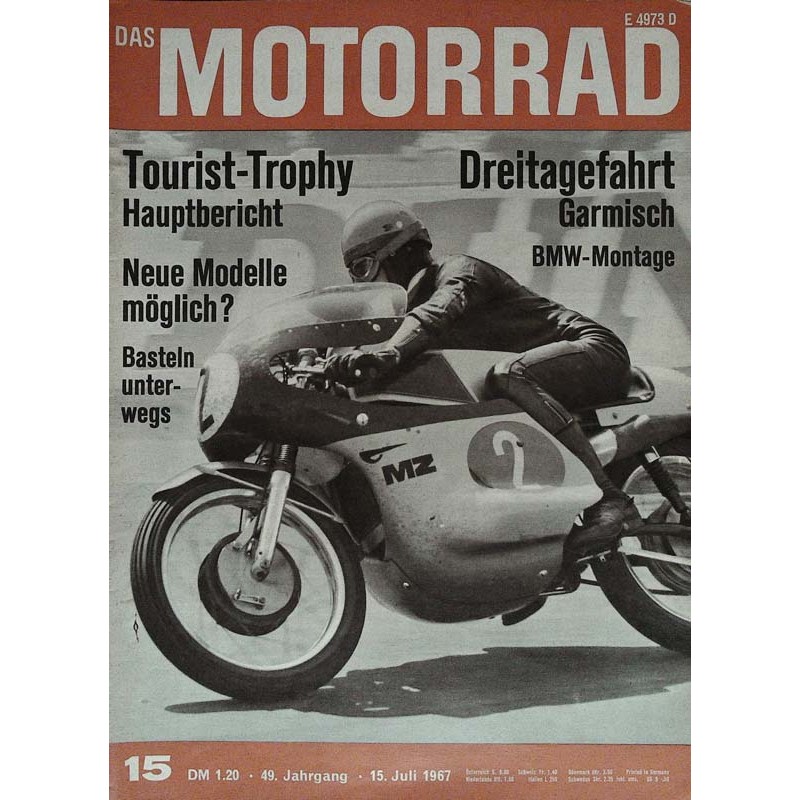 Das Motorrad Nr.15 / 15 Juli 1967 - Tourist Trophy