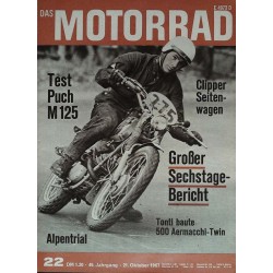 Das Motorrad Nr.22 / 21 Oktober 1967 - Sechstagefahrt Polen