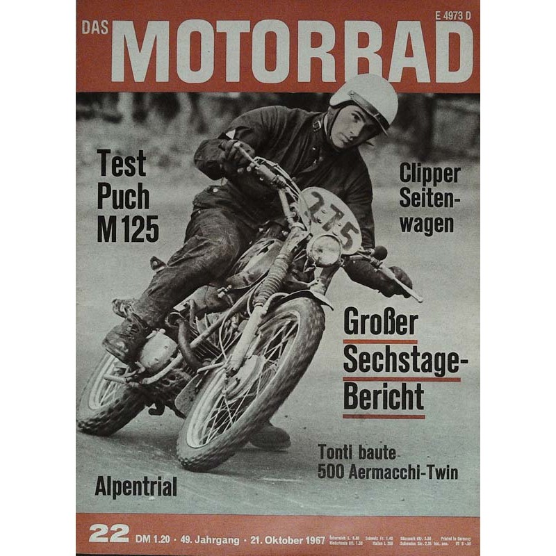 Das Motorrad Nr.22 / 21 Oktober 1967 - Sechstagefahrt Polen