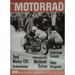 Das Motorrad Nr.23 / 4 November 1967 - Sprint Meeting