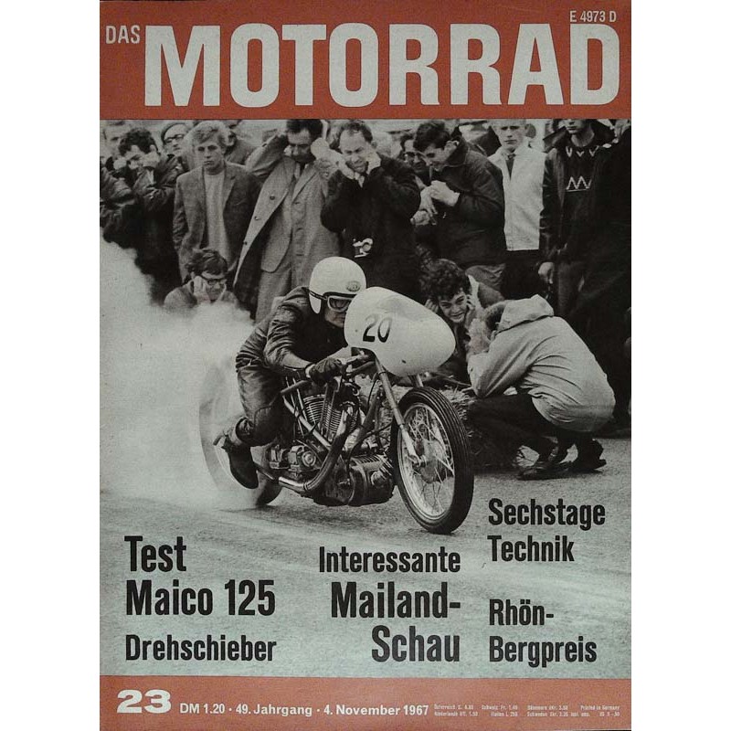 Das Motorrad Nr.23 / 4 November 1967 - Sprint Meeting