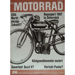 Das Motorrad Nr.26 / 23 Dezember 1967 - Rennmaschine!