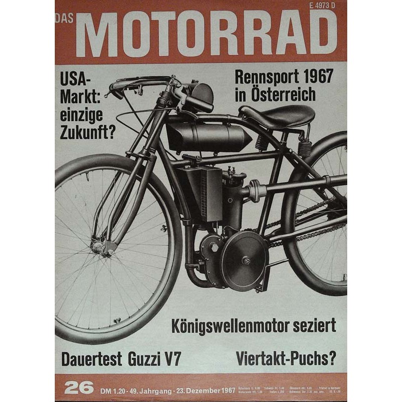 Das Motorrad Nr.26 / 23 Dezember 1967 - Rennmaschine!