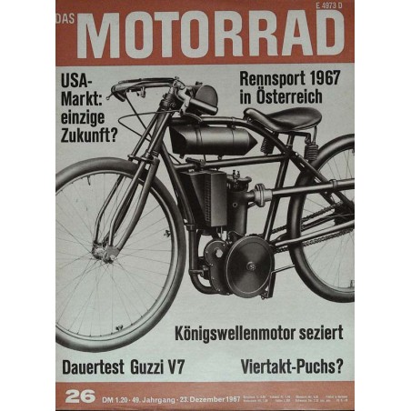 Das Motorrad Nr.26 / 23 Dezember 1967 - Rennmaschine!