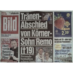 Bild Zeitung Samstag, 23 Mai 2026 - Körner-Sohn Remo