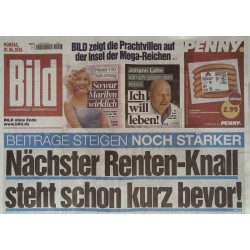 Bild Zeitung Montag, 1 Juni 2026 - Nächster Renten-Knall