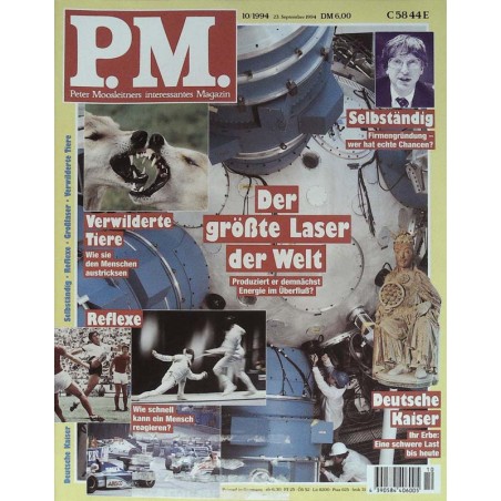 P.M. Ausgabe Oktober 10/1994 - Der größte Laster der Welt