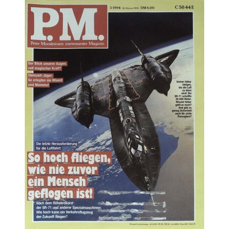 P.M. Ausgabe März 3/1994 - Flieger SR-71