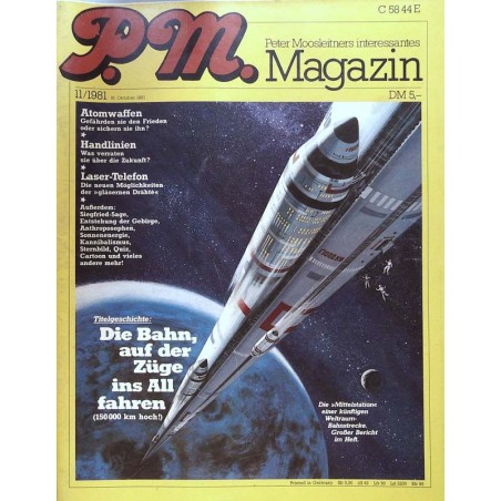 P.M. Ausgabe November 11/1981 - Die Bahn auf der Züge...