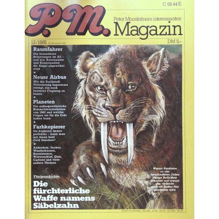 P.M. Ausgabe Dezember 12/1981 - Säbelzahn