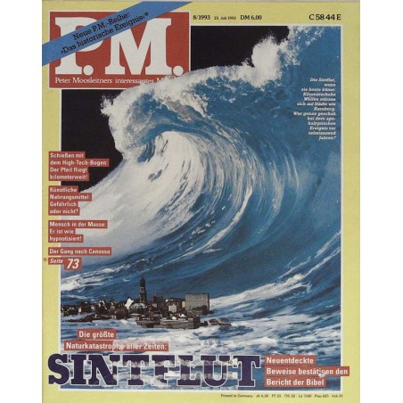 P.M. Ausgabe August 8/1993 - Sintflut