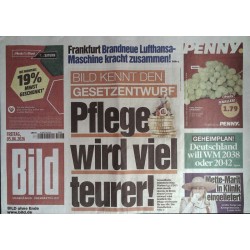 Bild Zeitung Freitag, 5 Juni 2026 - Pflege wird viel teurer!