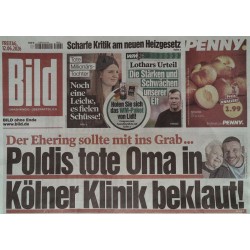 Bildzeitung Freitag, 12 Juni 2026 - Poldis tote Oma