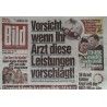 Bildzeitung Samstag, 20 Juni 2026 - Leistungen, Arzt, Vorischt!