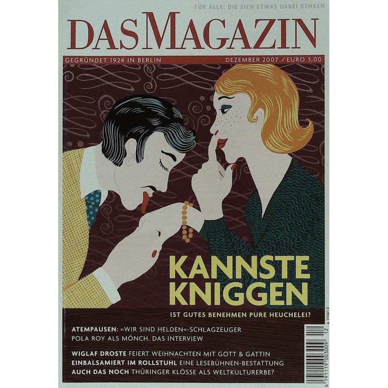Das Magazin Heft 12 / Dezember 2007 - Kannste Kniggen