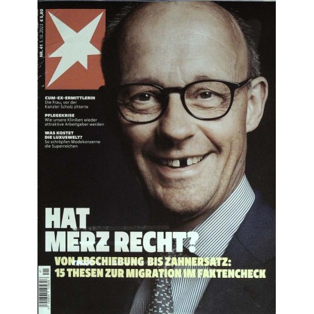 stern Heft Nr.41 / 5 Oktober 2023 - Hat Merz recht?