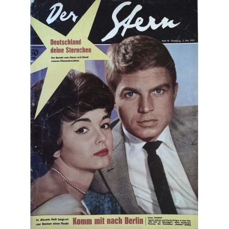 Der Stern Heft Nr.18 / 2 Mai 1959 - Ingrid Andree & Hardy Krüger